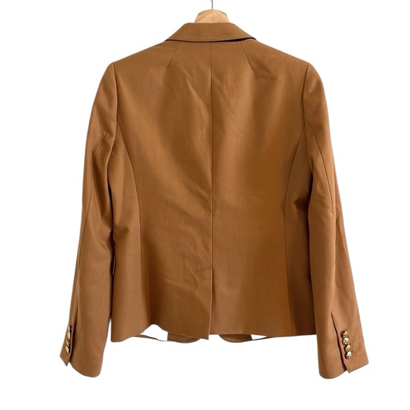 J. Crew Schoolboy Wool Blazer Women’s Size 4 Classic Fit Camel Tan - Picture 3 of 7